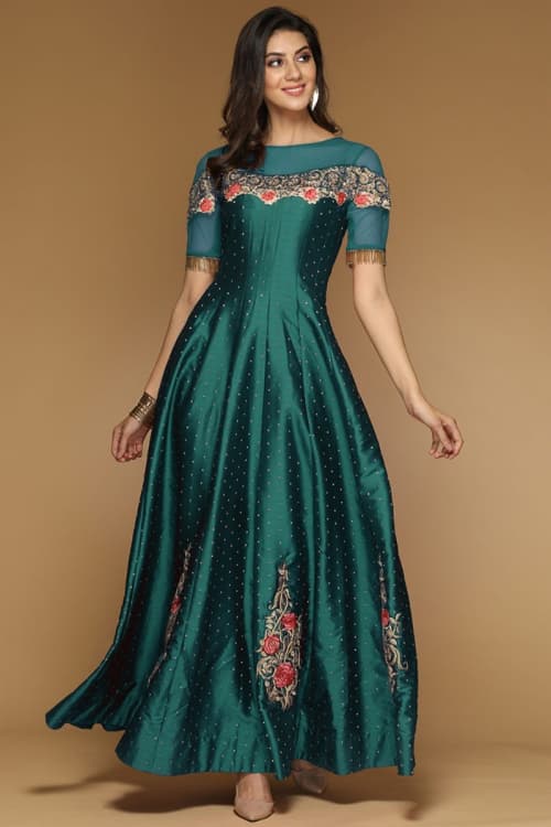 Silk Evening Gown for Women